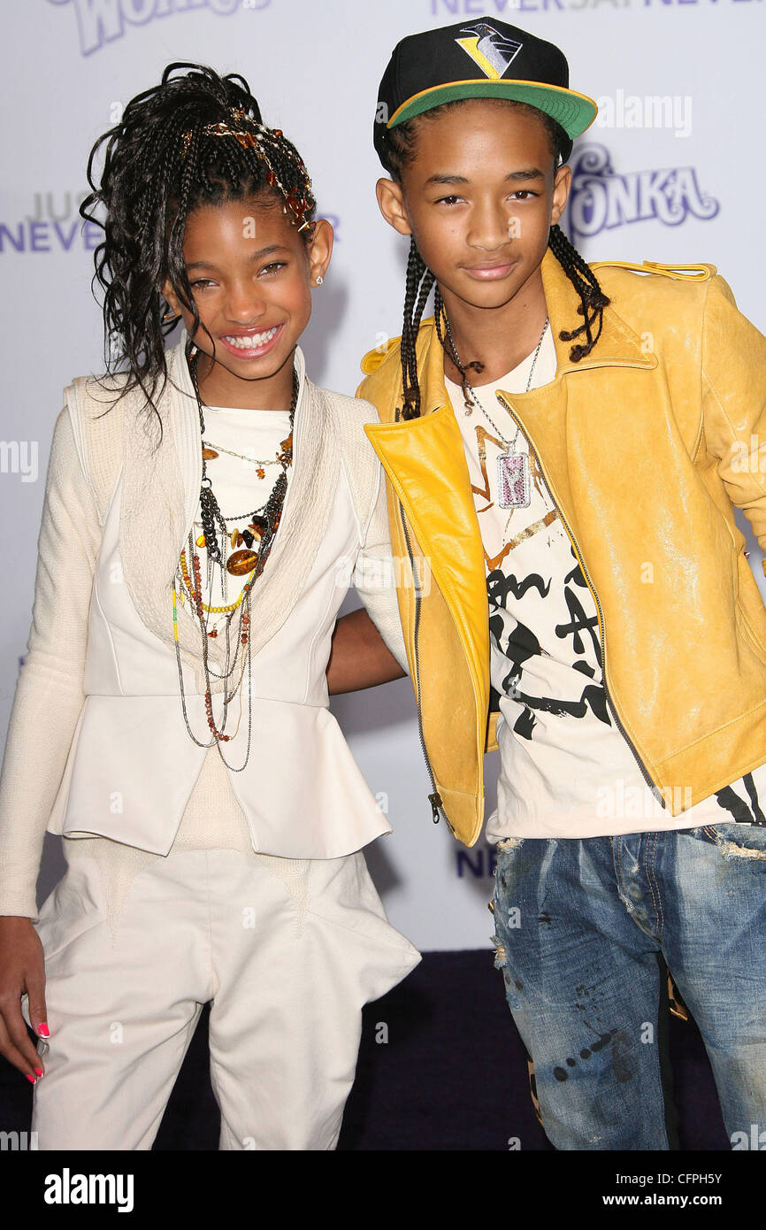 Willow Smith and Jaden Smith Los Angeles Premiere of &ldquo;Justin Bieber