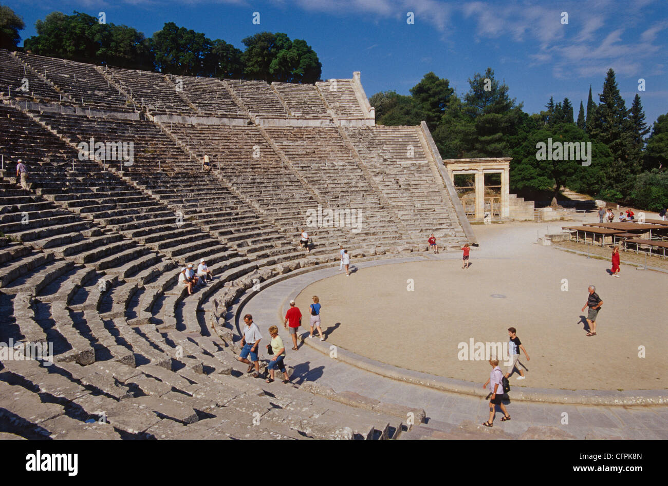 The Amphitheater of Epidauros Stock Photo