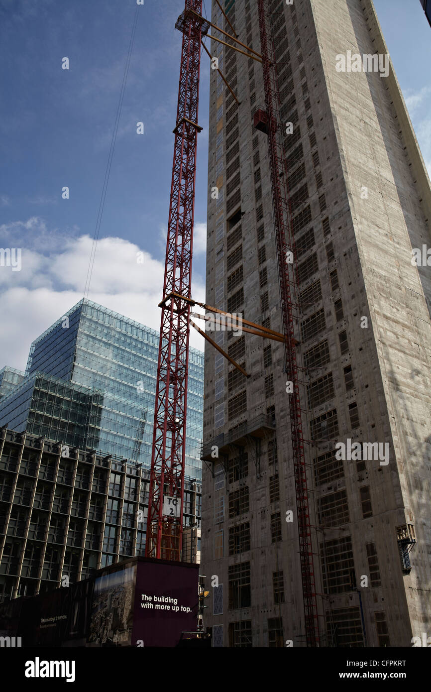 Start of a new office block in the heart of London's financial district Stock Photo