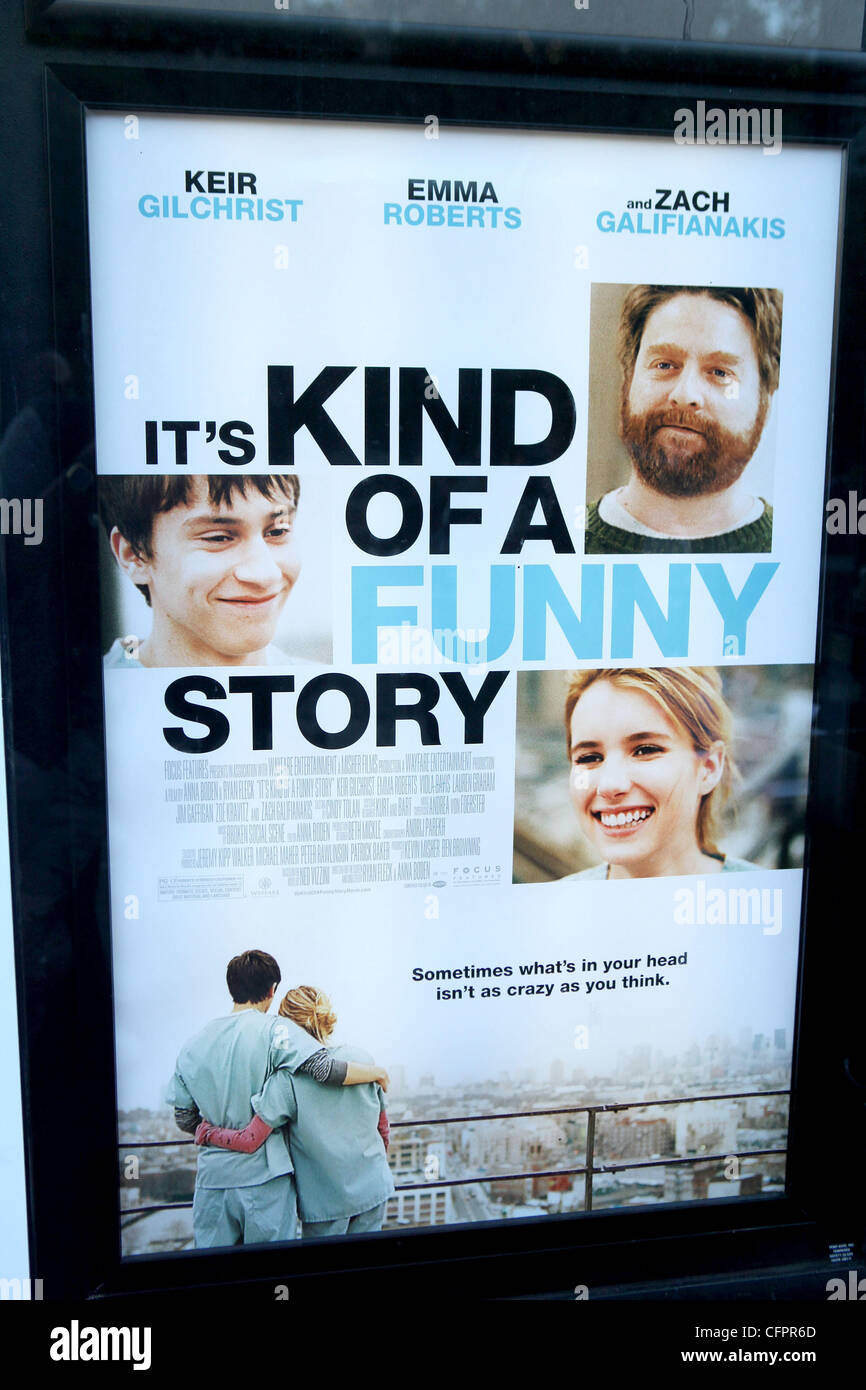 Movie Poster New York screening of 'It's Kind of a Funny Story' at  Landmark's Sunshine Cinema - Arrivals New York City, USA  Stock  Photo - Alamy