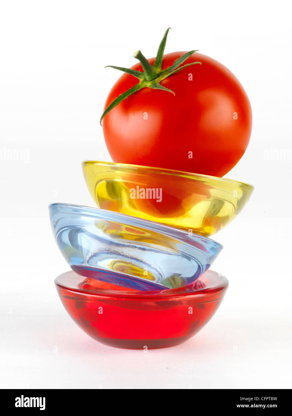 Funny tomato picture Stock Photo