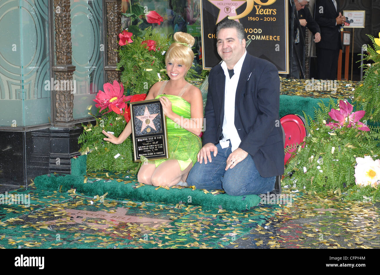 Tinker Bell The 2,418th star on the Hollywood Walk of Fame  Los Angeles, California - 21.09.10 Stock Photo