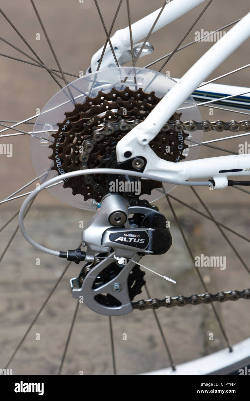Bicycle derailleur gear system Stock Photo