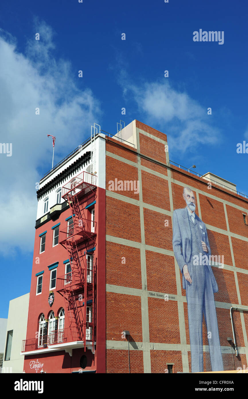 USA Southern California Los Angeles Venice Abbot Kinney mural neighborhood Stock Photo