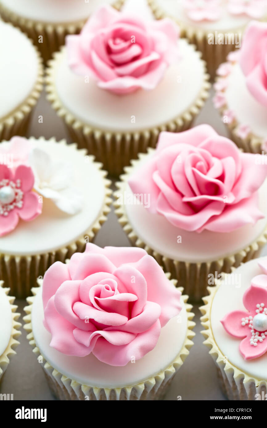 Wedding cupcakes Stock Photo