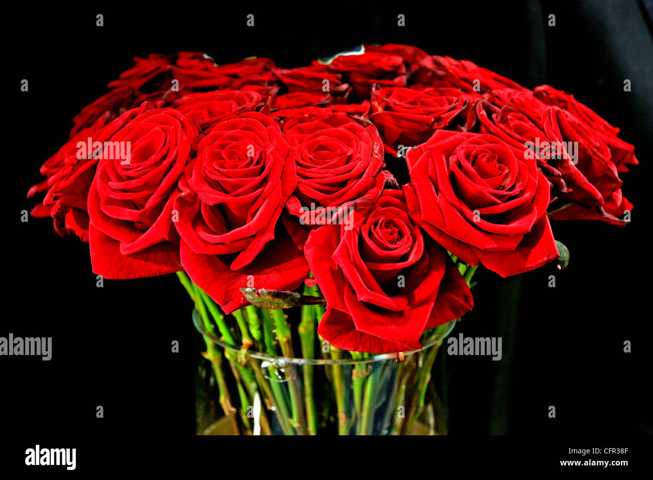 Ramo de rosas rojas. París. Francia. Stock Photo