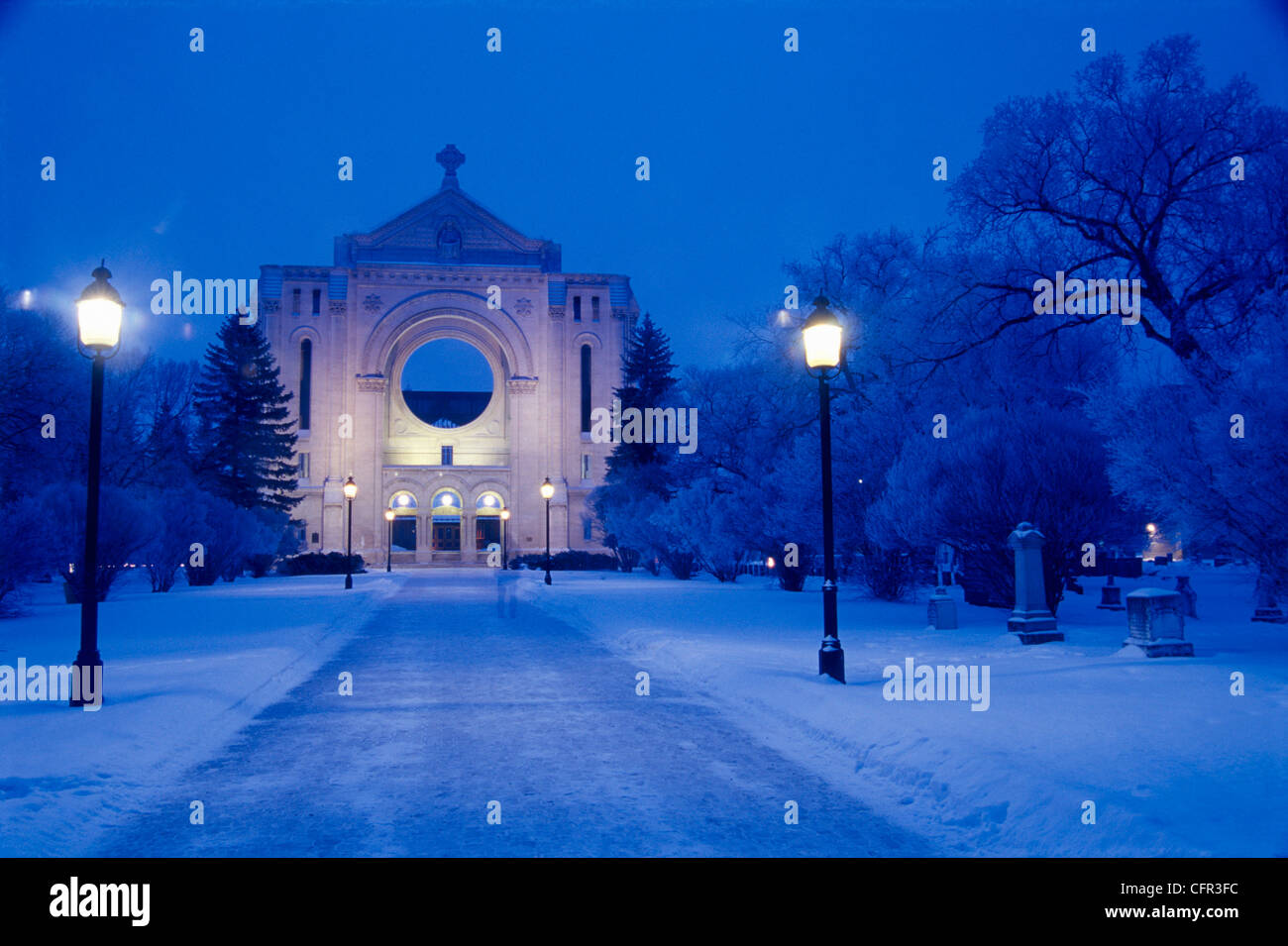 St. Boniface Cathedral, Winnipeg, Manitoba Stock Photo