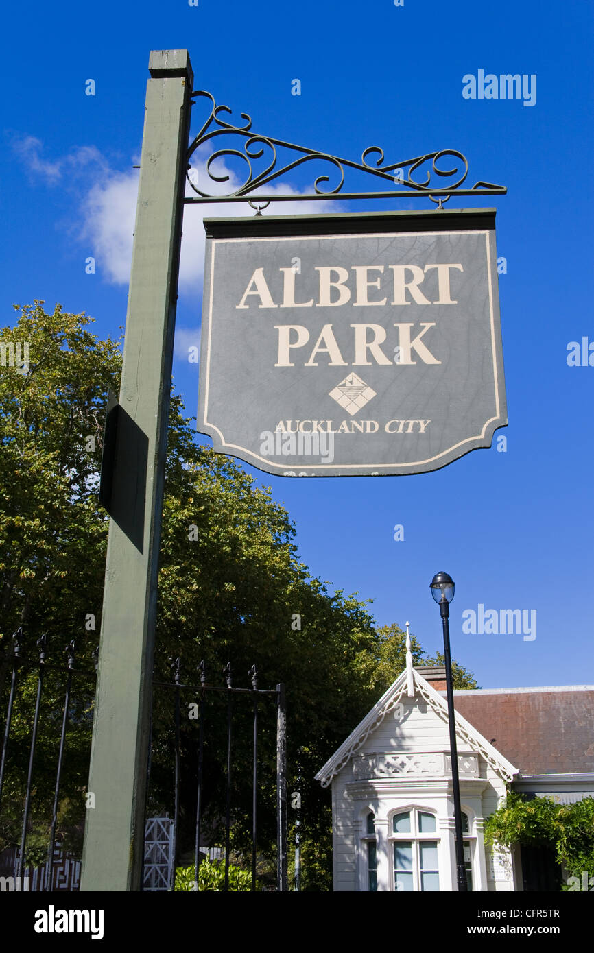 Albert Park in Auckland, North Island, New Zealand, Pacific Stock Photo