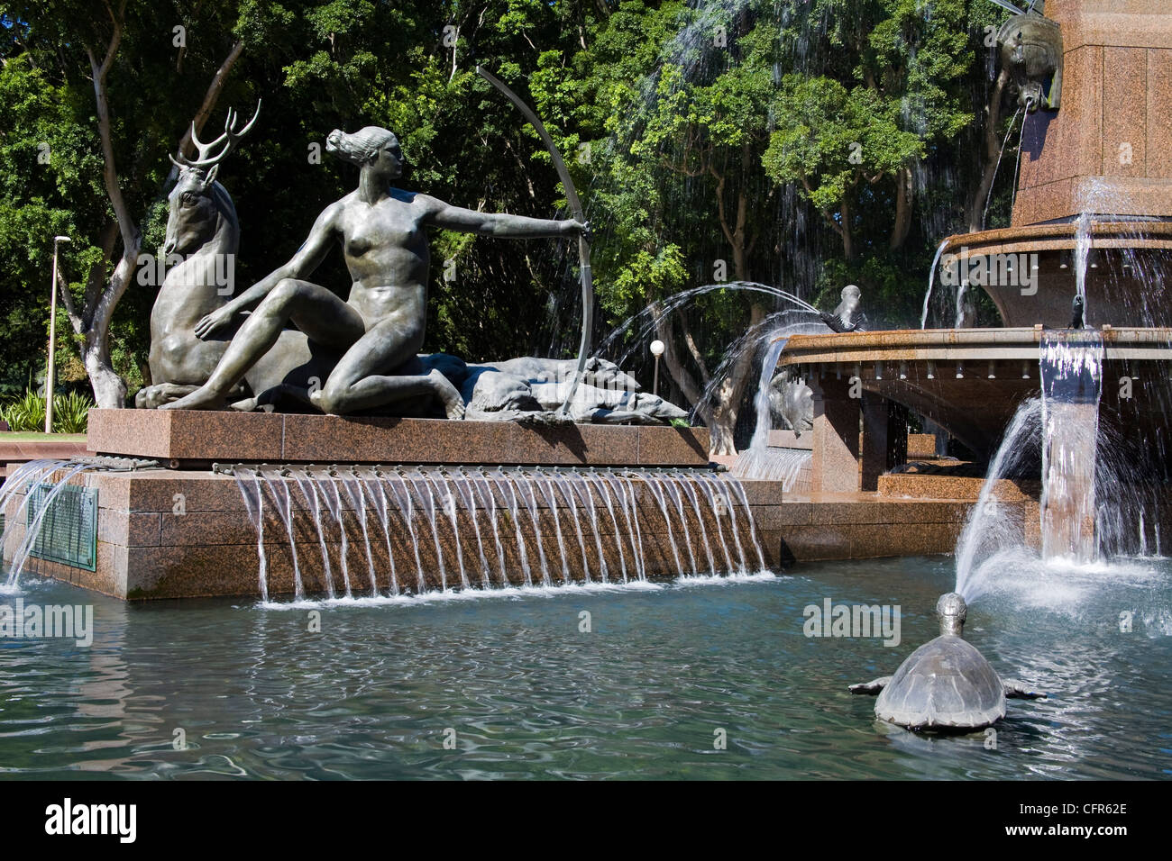 Archibald Fountain in Hyde Park, Central Business District, Sydney, New South Wales, Australia, Pacific Stock Photo