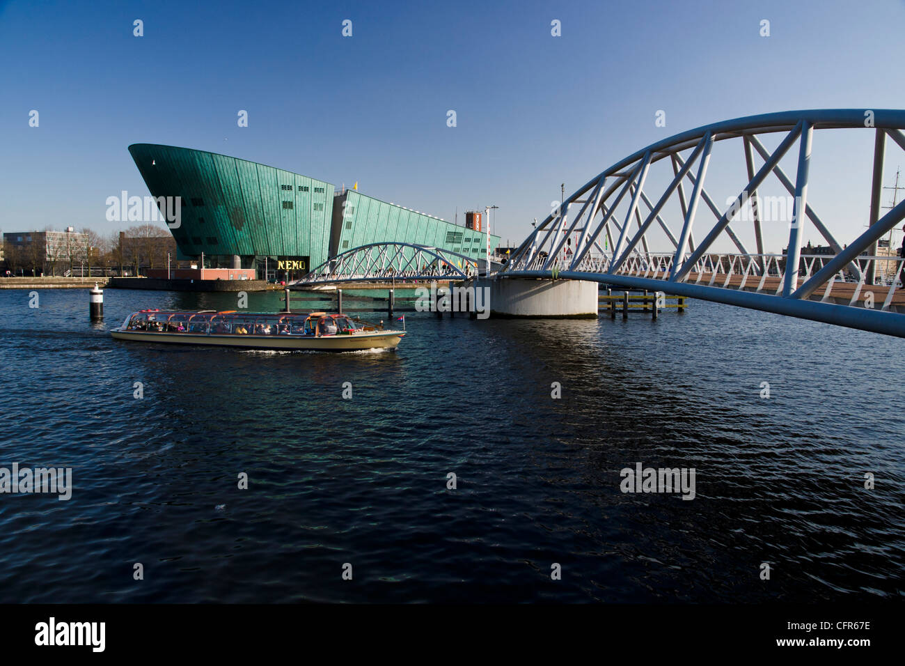 NEMO Science Museum is a science center in Amsterdam, Netherlands. Stock Photo
