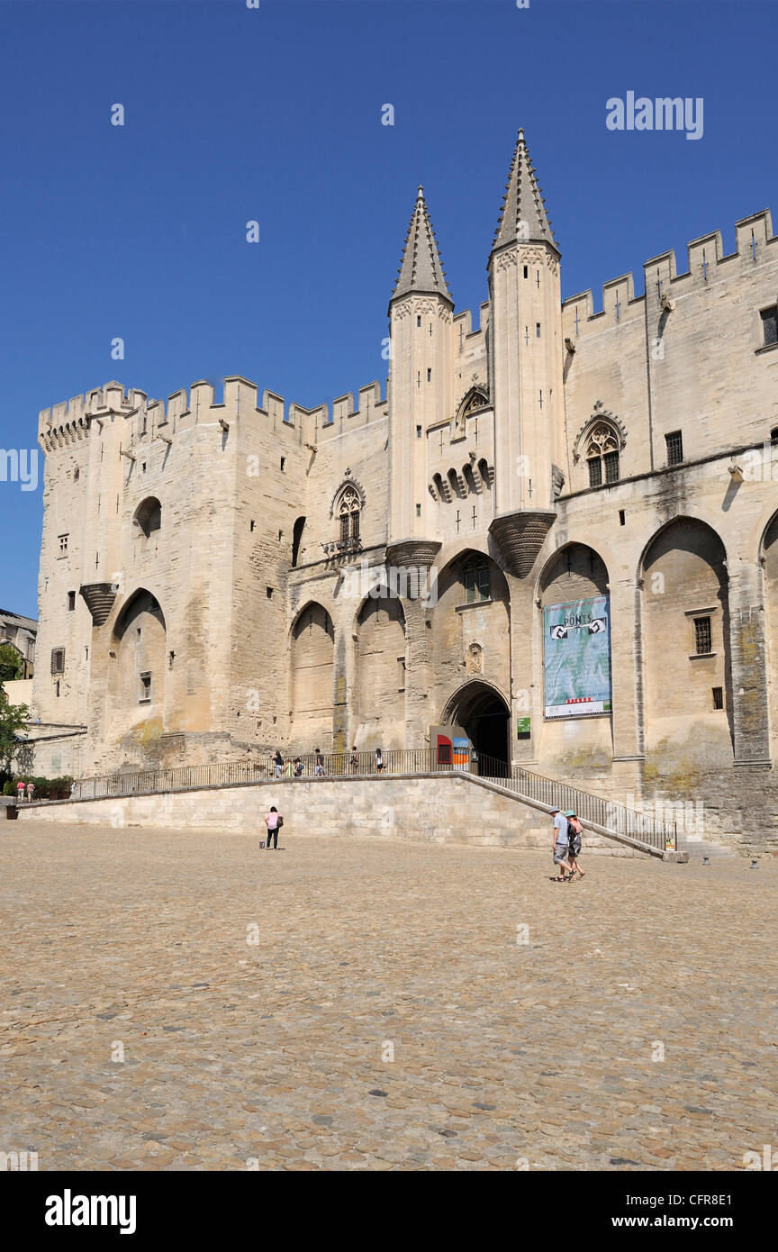 Palais des Papes (Papal Palace), UNESCO World Heritage Site, Avignon, Provence, France, Europe Stock Photo