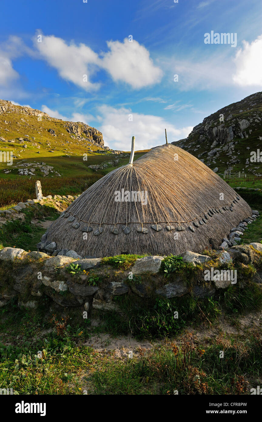 Bosta Iron Age House, Great Bernera Iron Age Village, Isle of Lewis, Western Isles, Scotland, United Kingdom, Europe Stock Photo