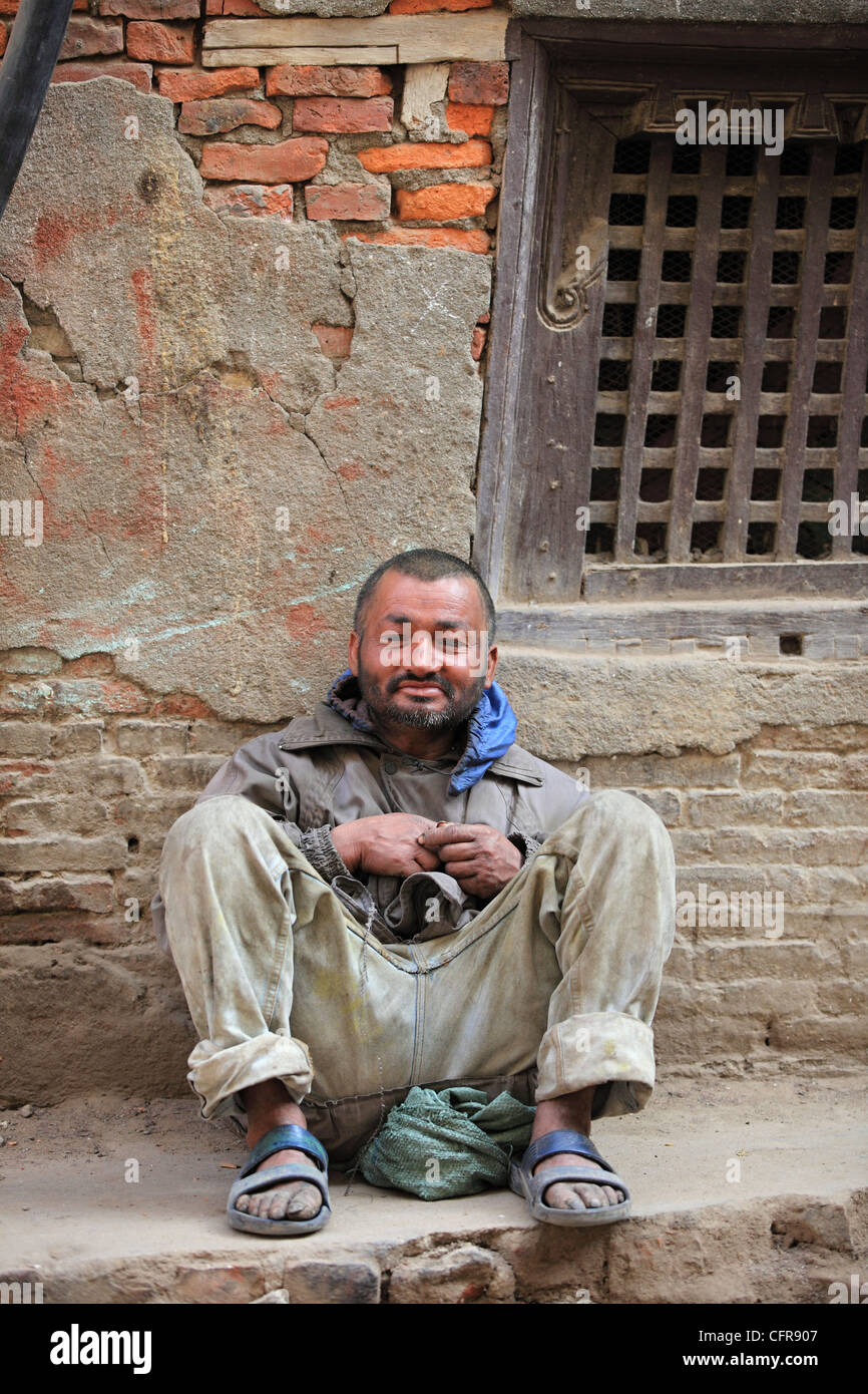 Homeless in Kathmandu Nepal Stock Photo