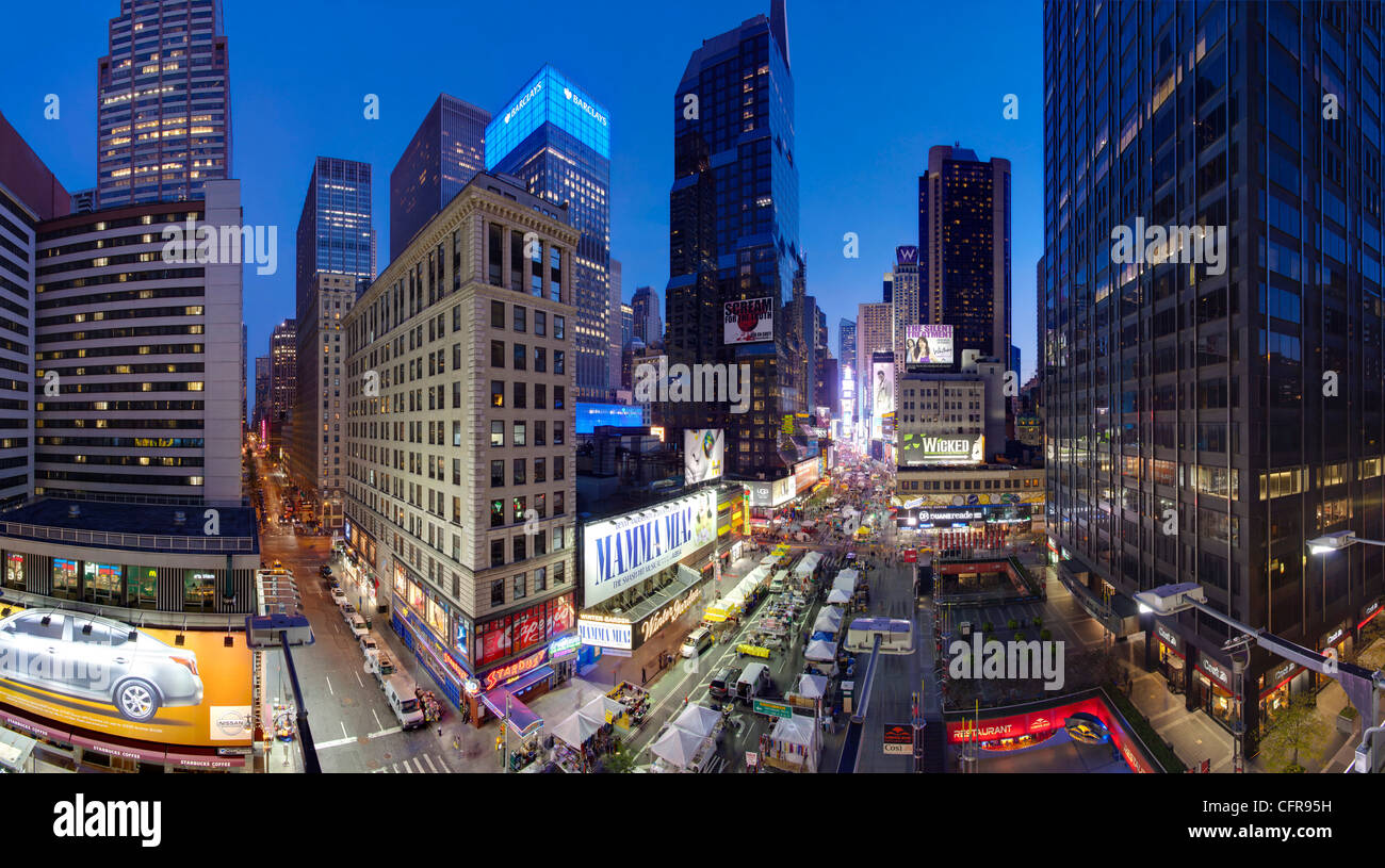Broadway looking towards Times Square, Manhattan, New York City, New York, United States of America, North America Stock Photo