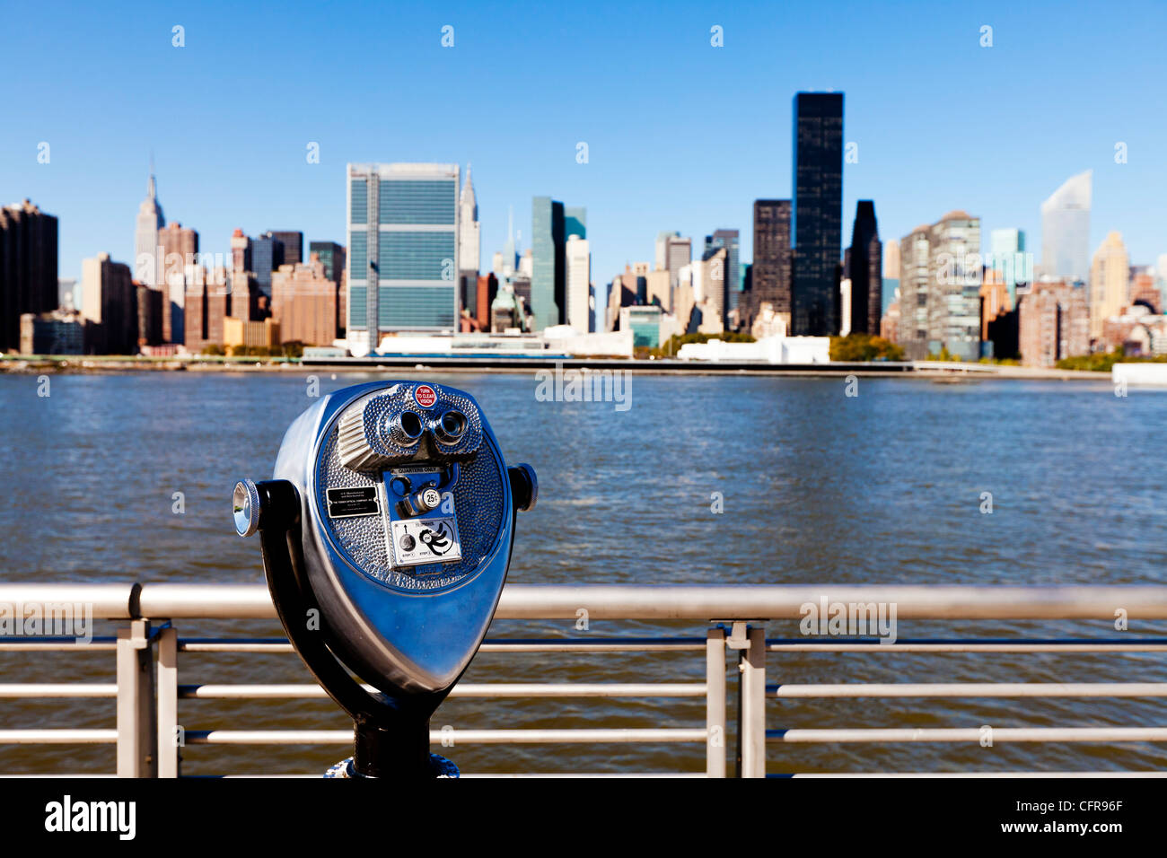 Skyline of Midtown Manhattan, New York, United States of America, North America Stock Photo