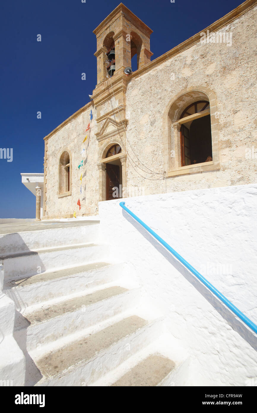 Chrisoskalitisa Monastery, Chania, Crete, Greek Islands, Greece, Europe Stock Photo
