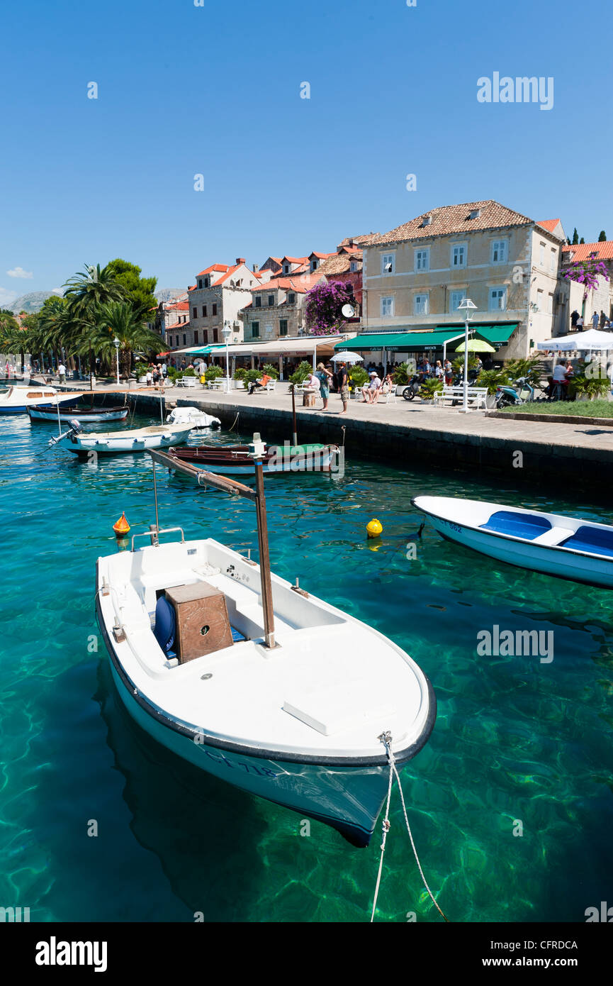 Port of Cavtat, Dubrovnik-Neretva county, Croatia, Europe Stock Photo