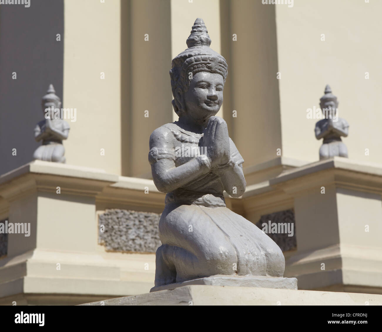 Buddhist Statues in Cambodia Stock Photo