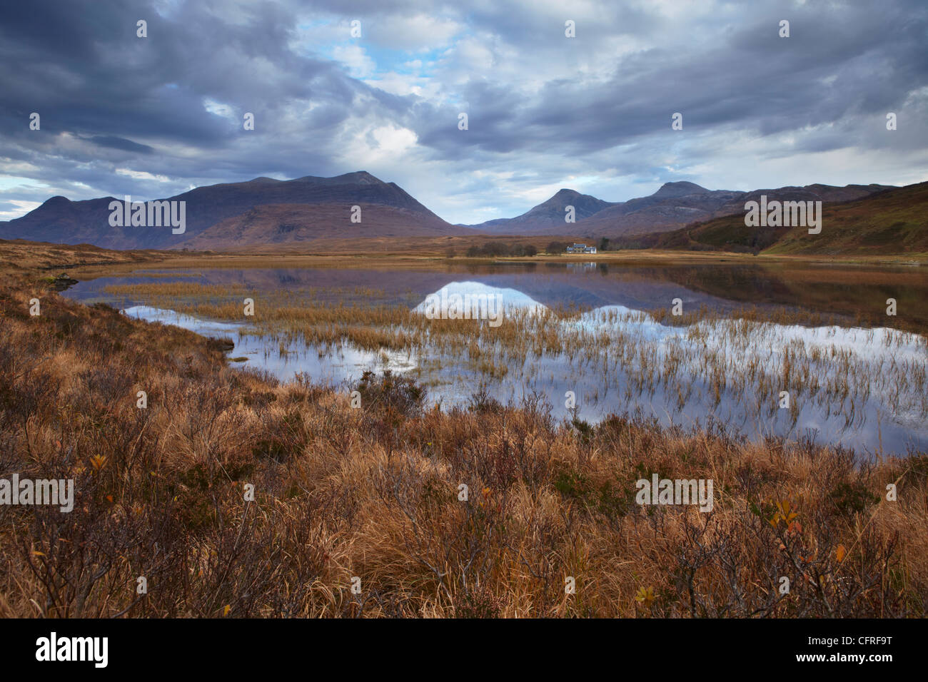 A view of Loch Coultrie, Ross and Cromarty, Scotland, United Kingdom, Europe Stock Photo