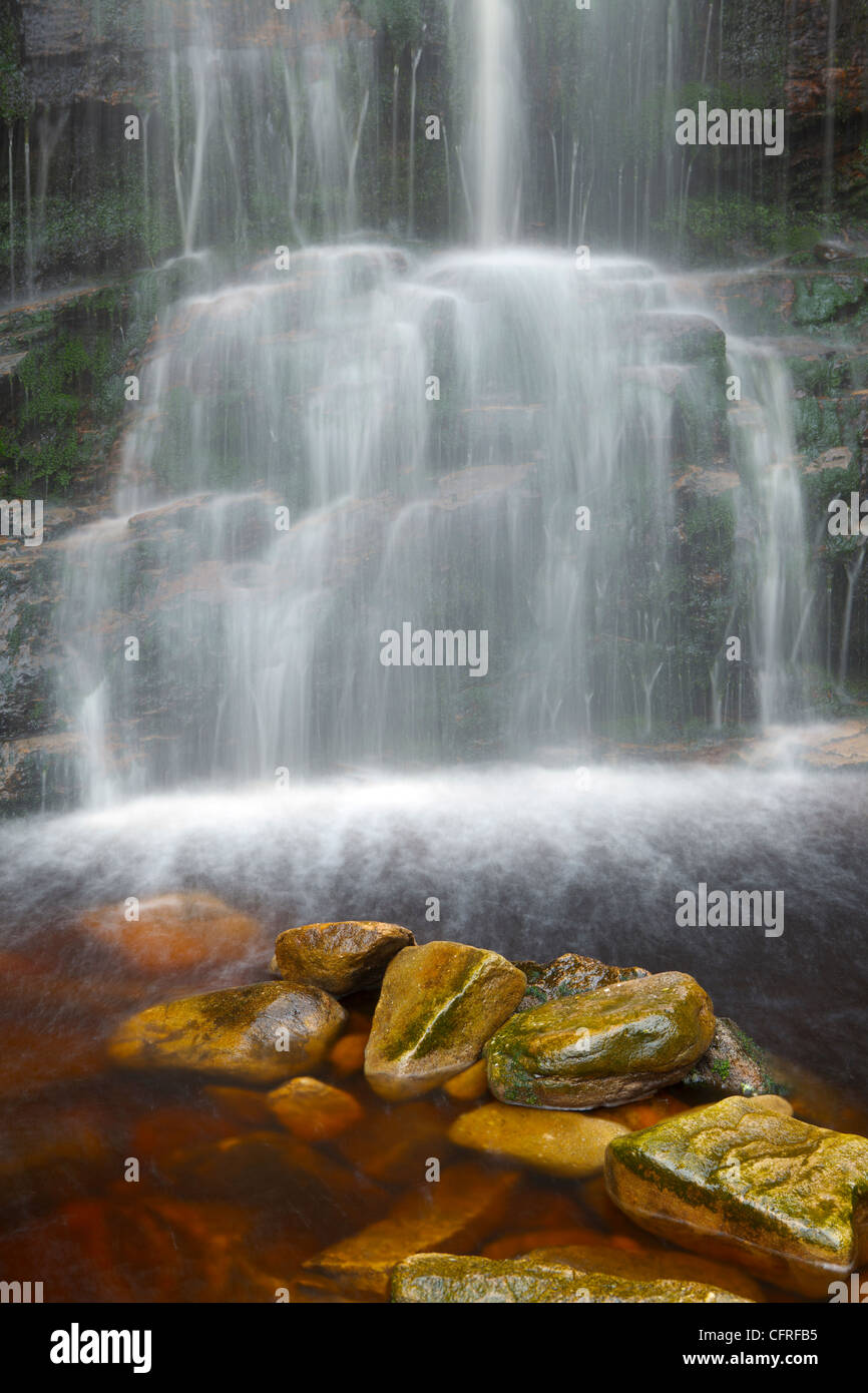 Middle Black Clough in the Peak District National Park Stock Photo