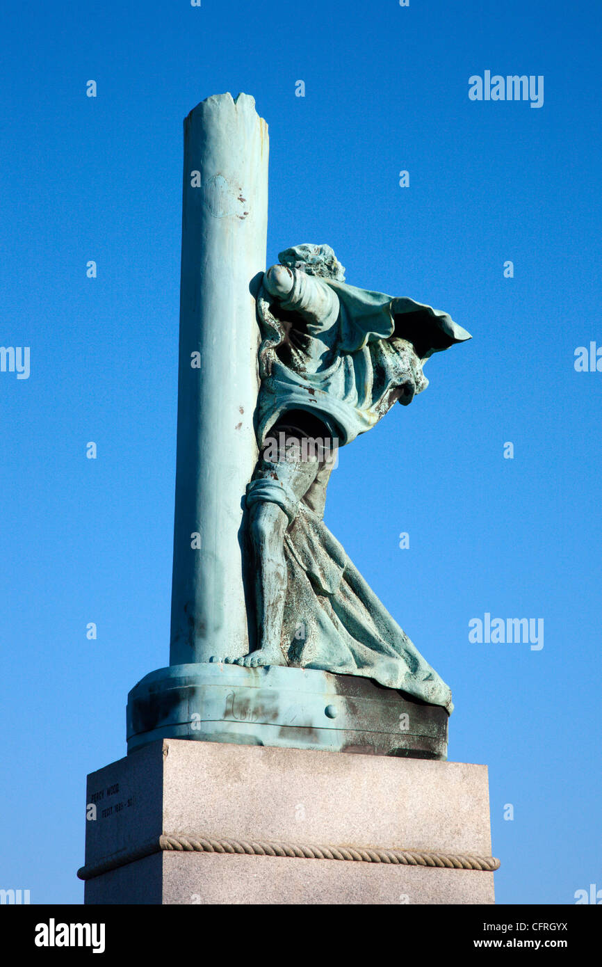 Jack Crawford Sculpture in Mowbray Gardens Sunderland England Stock Photo