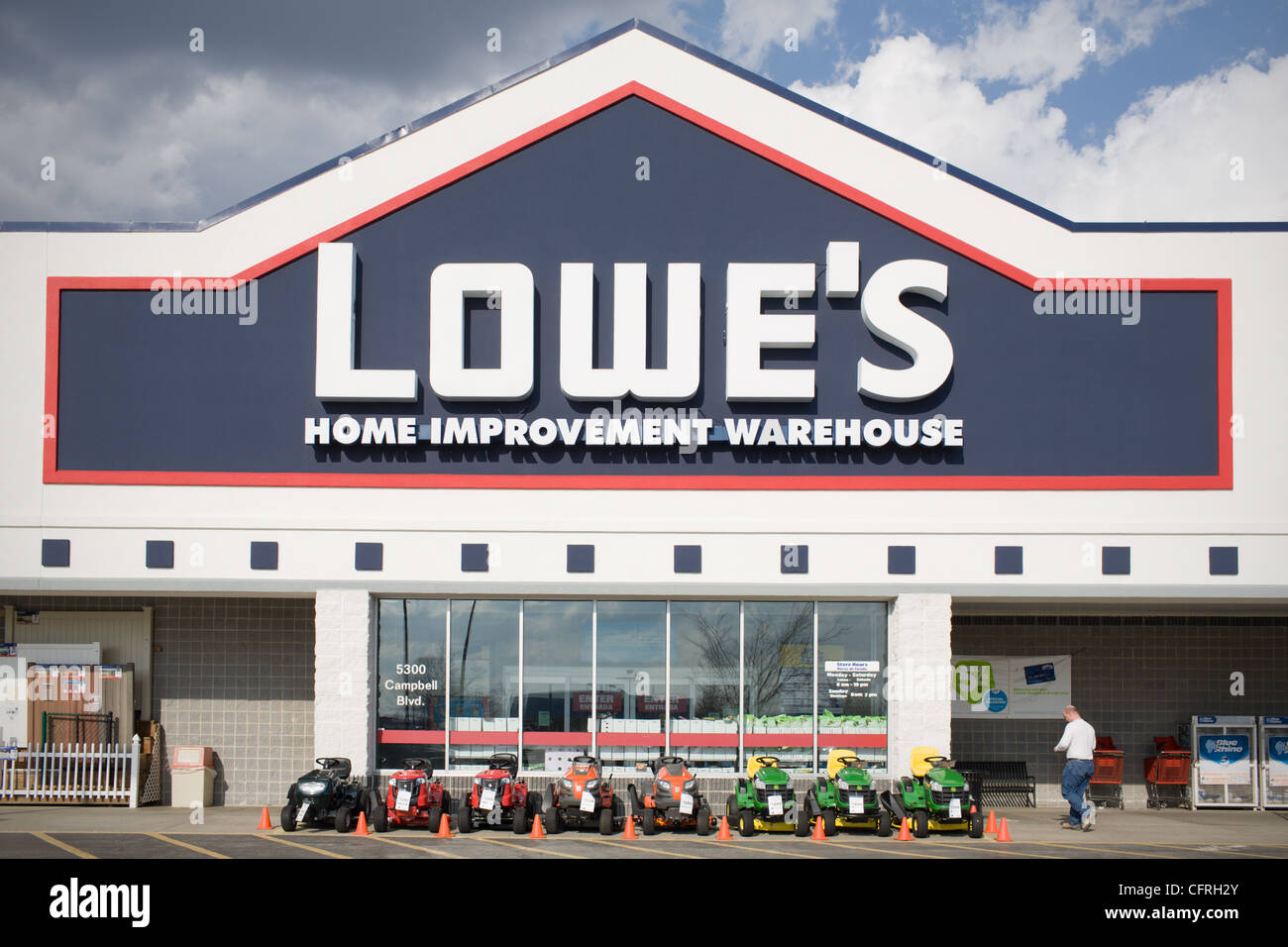 Lowe's Home Improvement Warehouse Store, USA Stock Photo