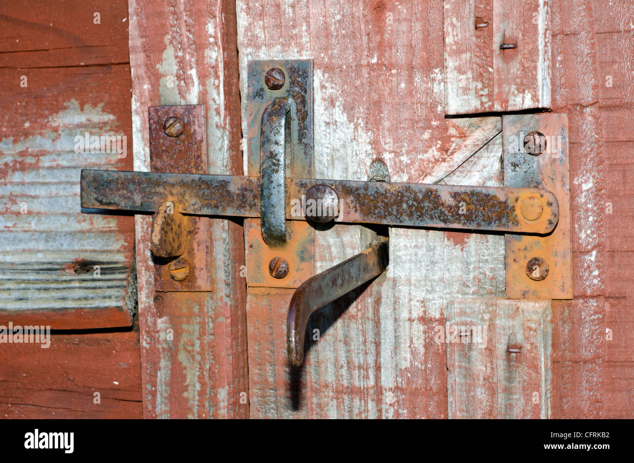 Outdoor Latch On A Garden Shed Stock Photo 44160678 Alamy