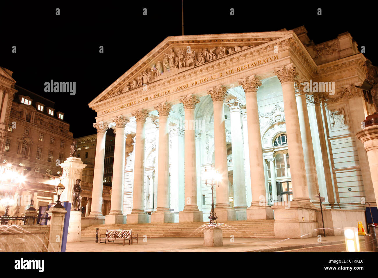 The Royal Stock Exchange, London, England, UK Stock Photo
