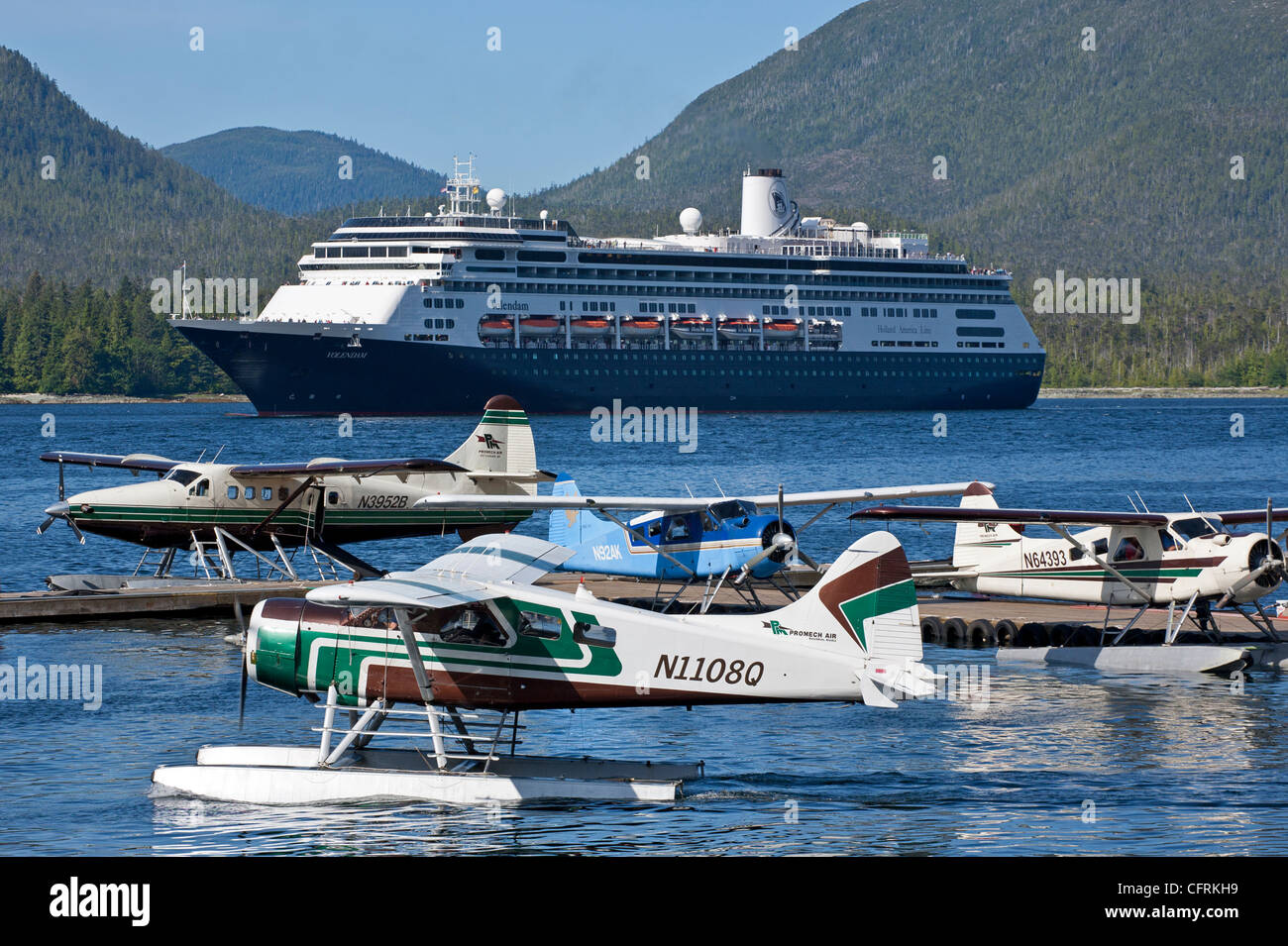 Cruise ship arriving to Ketchikan. Alaska. USA Stock Photo Alamy