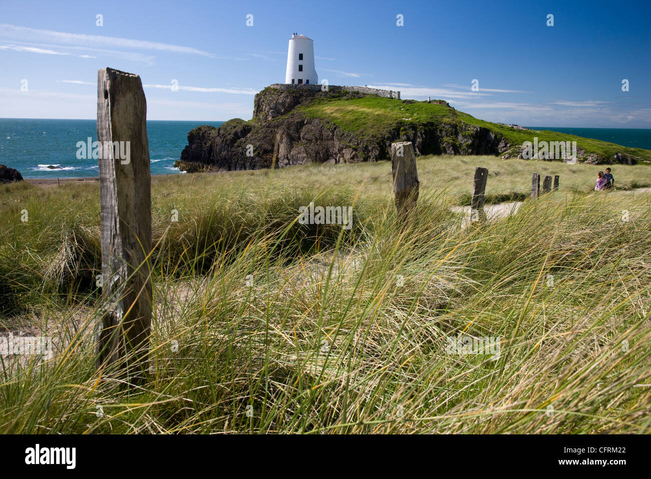 Ynys Llanddwyn Island in Anglesey, North Wales Stock Photo