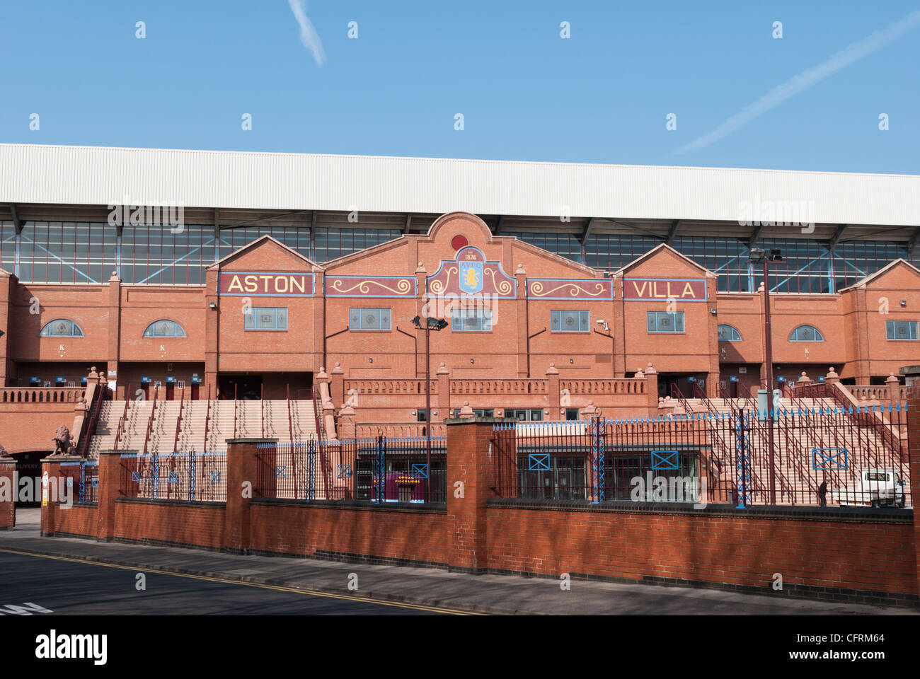 Villa Park - the home of Premiership team Aston Villa in Birmingham Stock Photo