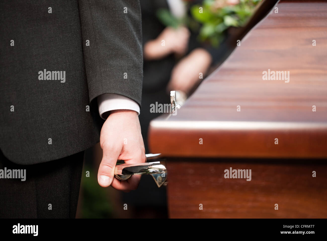 Religion Death And Dolor Coffin Bearer Carrying Casket At