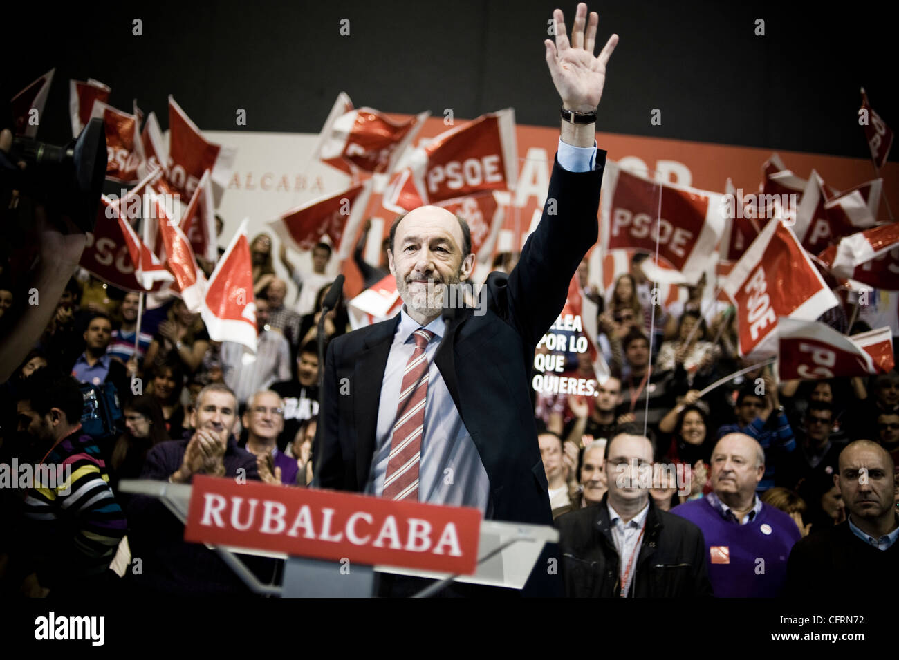 Alfredo Perez Rubalcaba, Spanish politician, leader of the Spanish Socialist Workers' Party PSOE Stock Photo