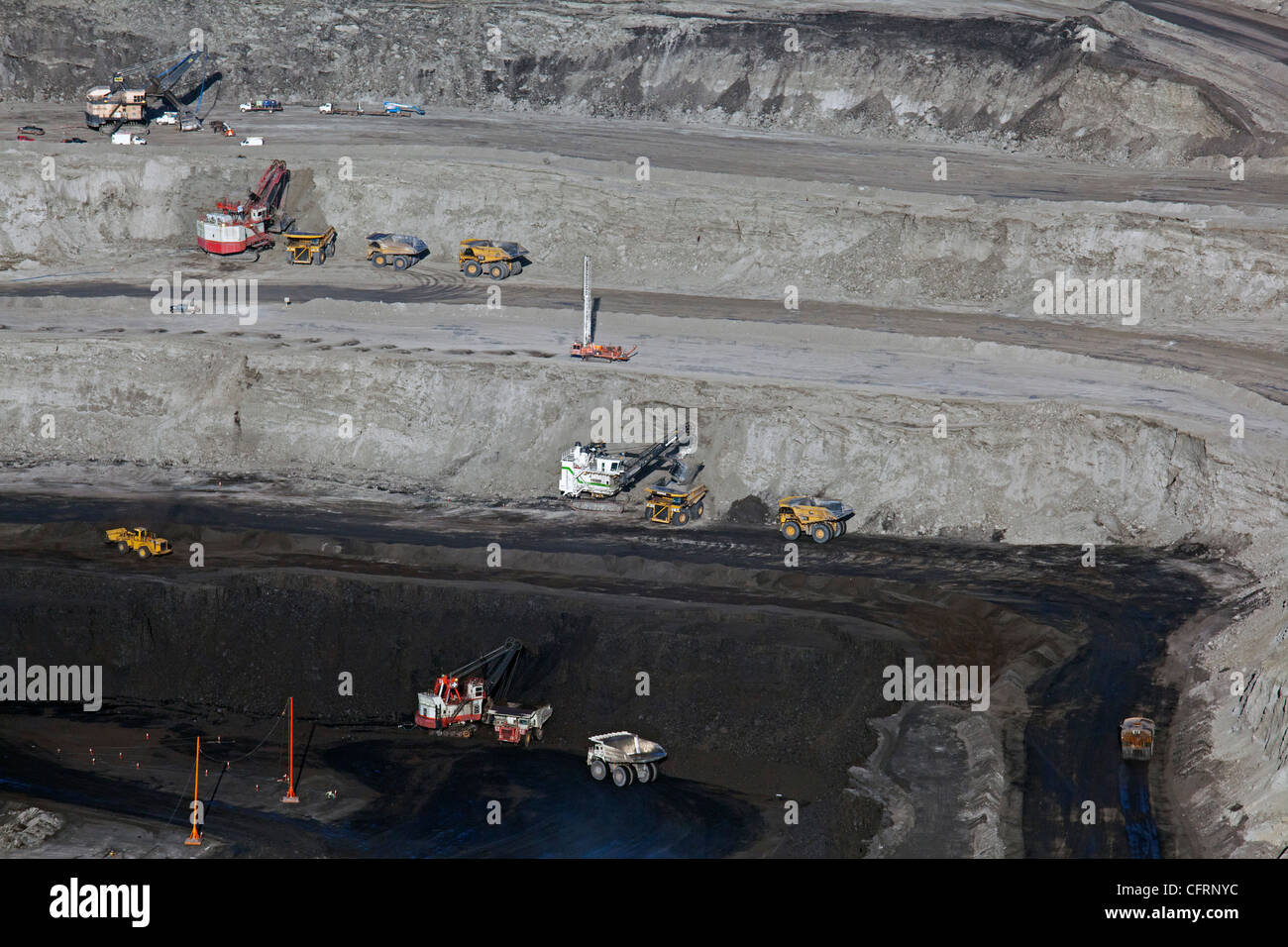 Coal Mine in Wyoming's Powder River Basin Stock Photo