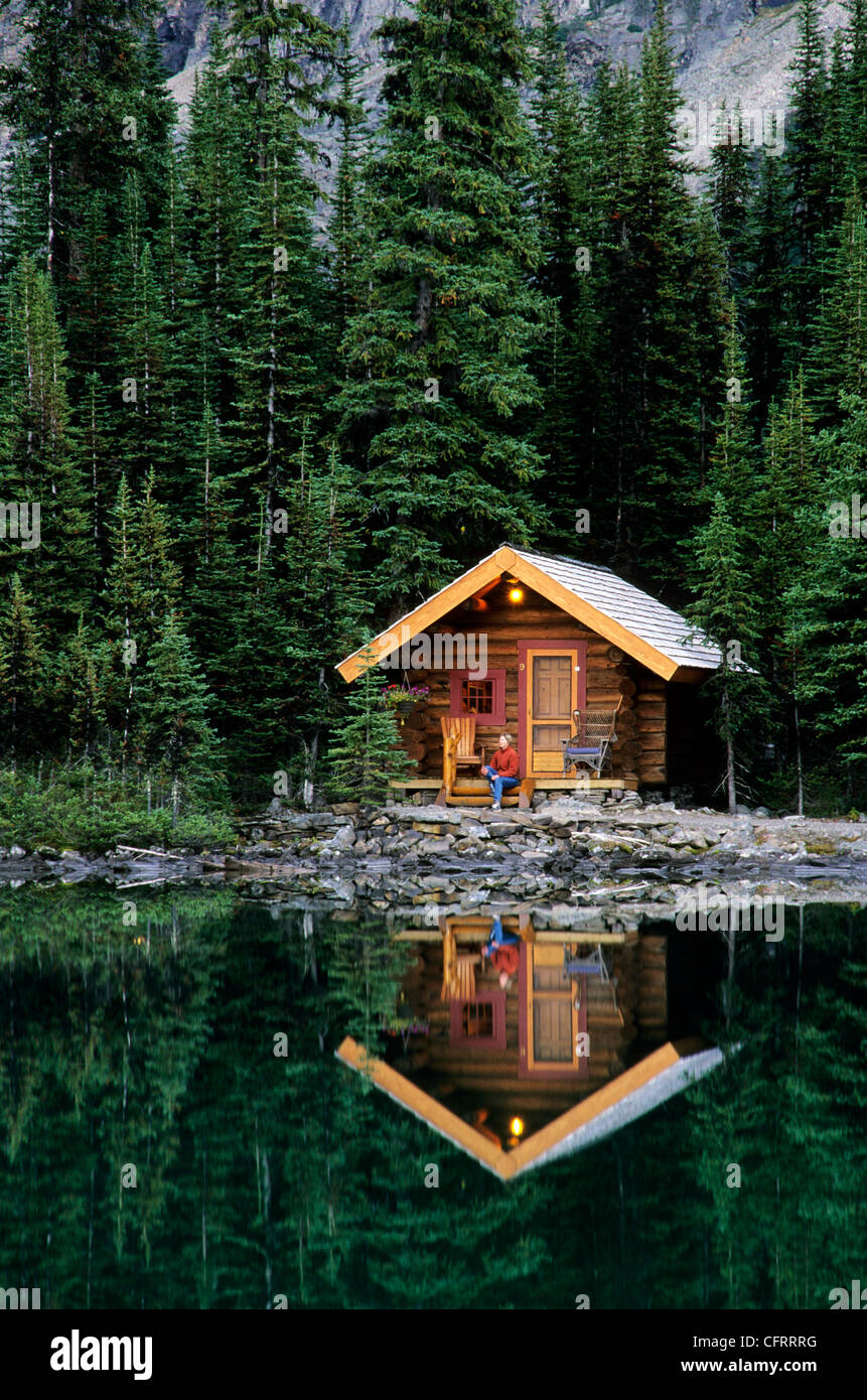 Lake O'Hara Lodge Cabins, Yoho National Park, British Columbia Stock