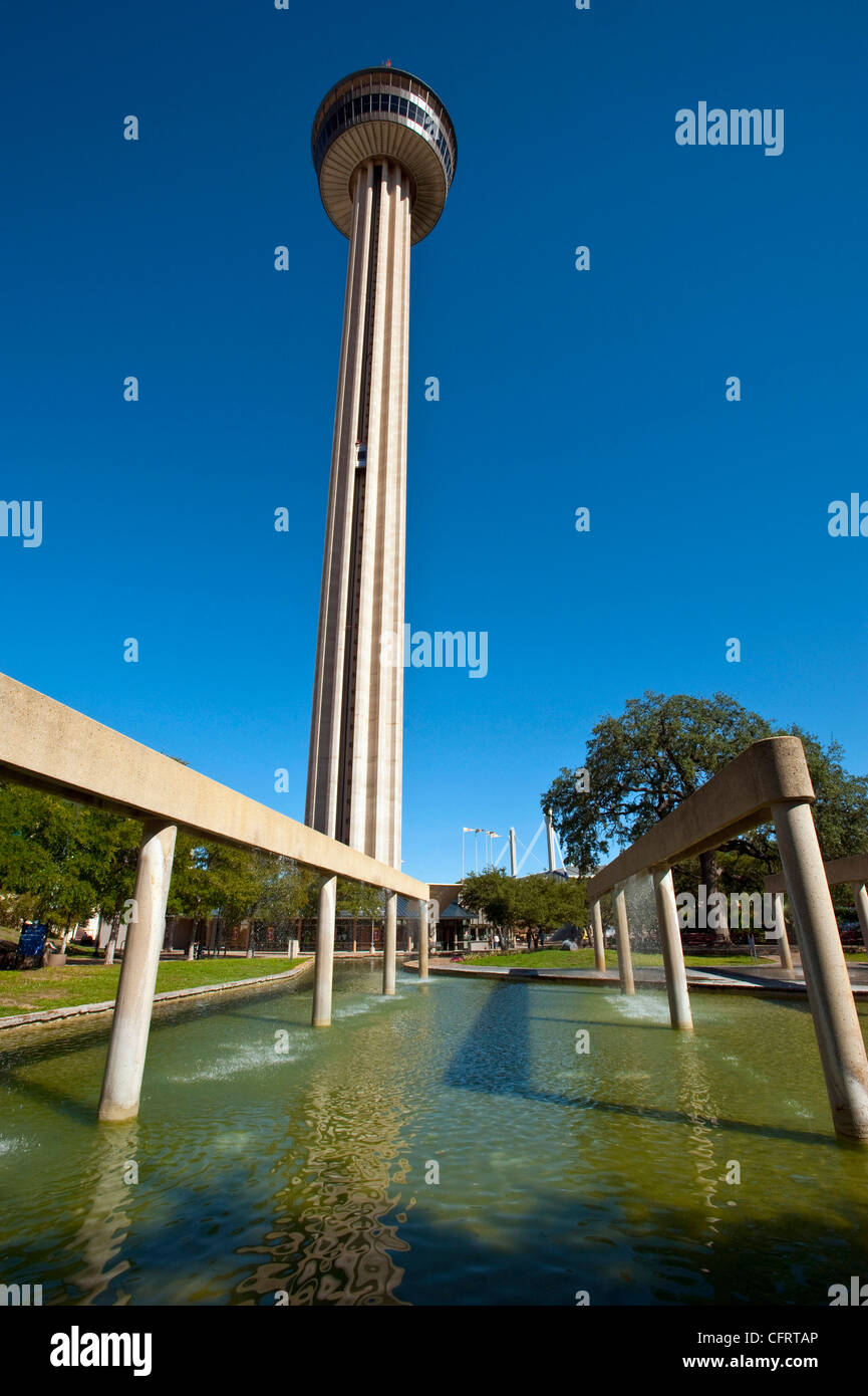 USA, Texas, San Antonio, HemisFair Park,Tower of the Americas, Sheeting