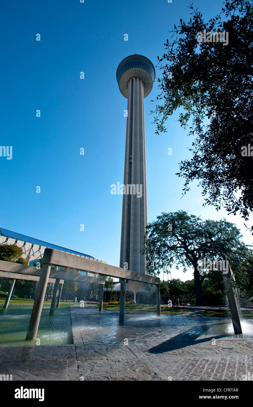 USA, Texas, San Antonio, HemisFair Park,Tower of the Americas, sheet