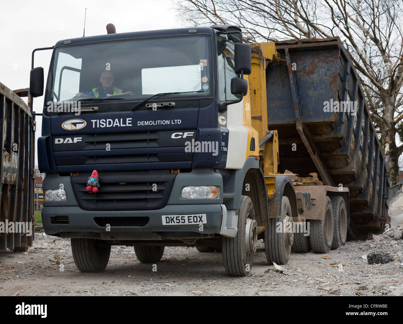 Tisdale demolition Vehicle at construction site in Liverpool, England