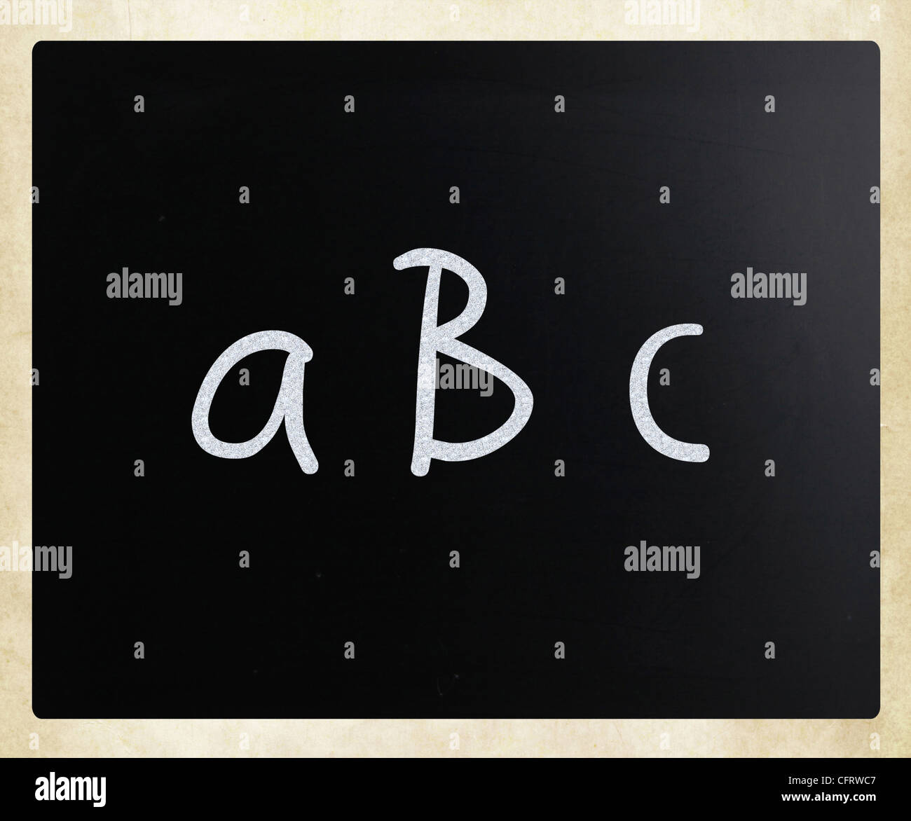 Text handwritten with white chalk on a blackboard Stock Photo - Alamy