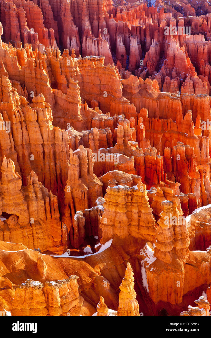 Hoodoos - Eroded Rock Formations in Bryce Canyon National Park, Utah, USA Stock Photo