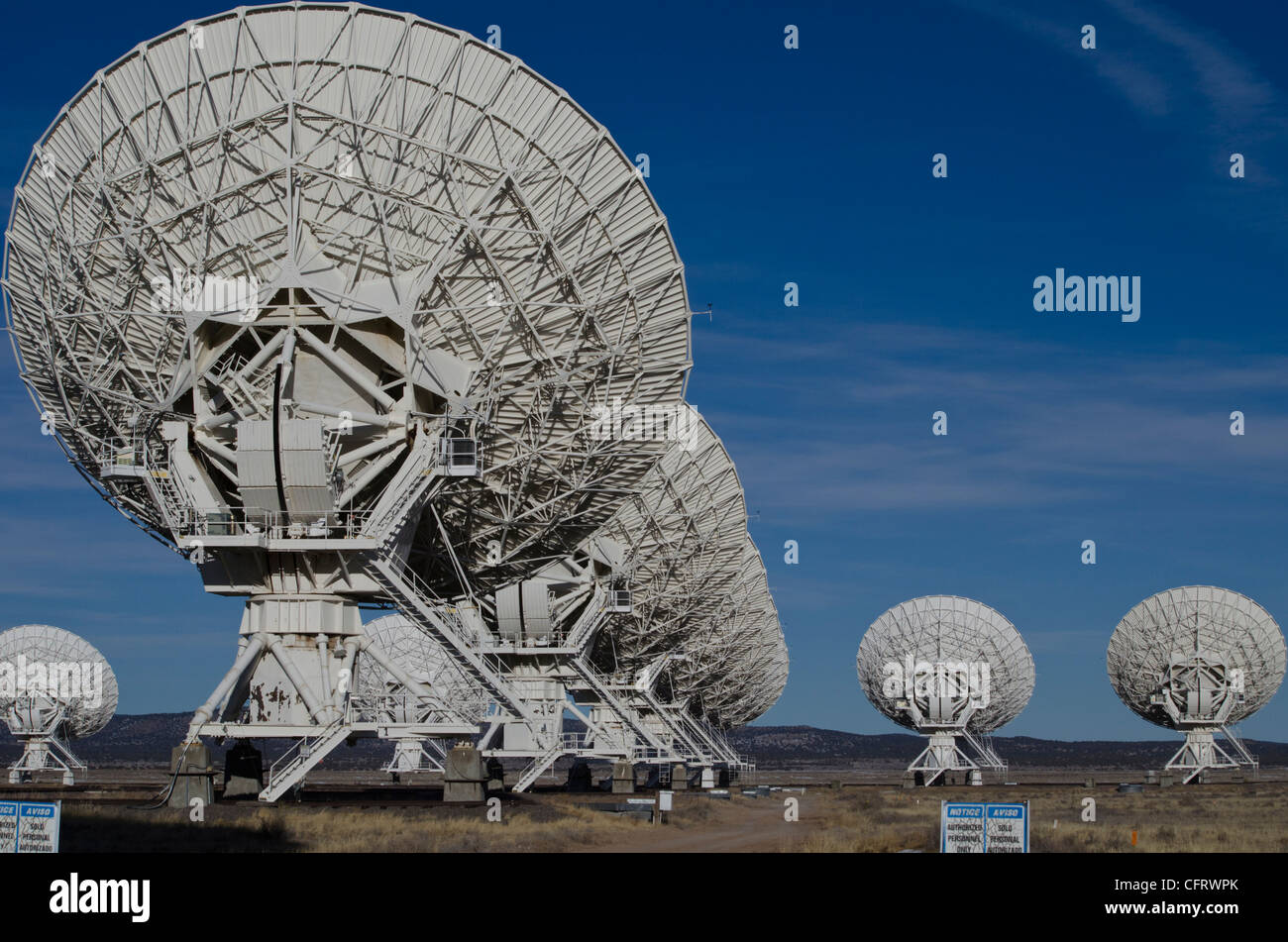 VLA, Very Large Array, New Mexico,  part of National Radio Astronomy Observatory , (NRAO) Stock Photo