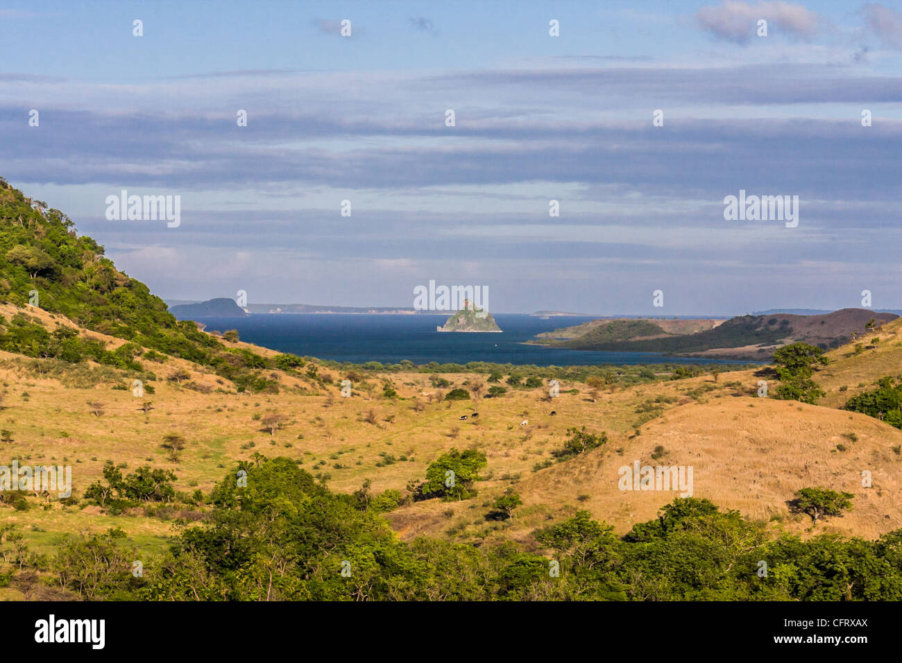 Landscape of the Antsiranana bay (Diego Suarez), northern Madagascar Stock Photo