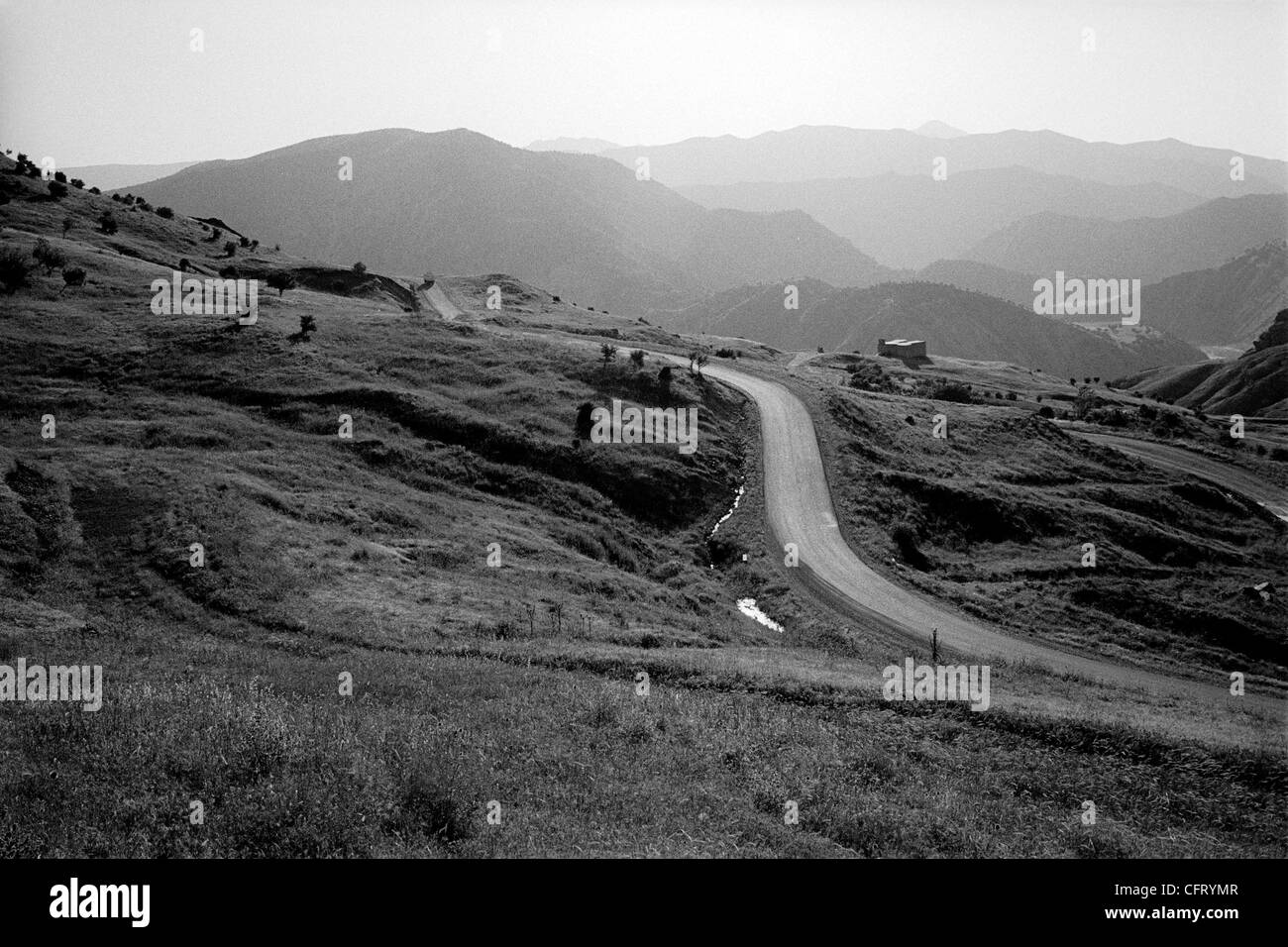 Jun 09, 2006; Awa Kurteye, IRAQ; The border road near Awa Kurteye. The ...