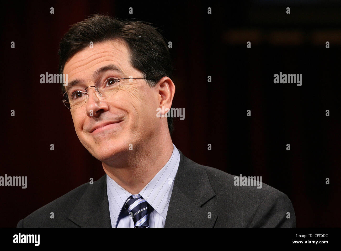 12/1/06 - CAMBRIDGE, MA Stephen Colbert at Harvard Stock Photo