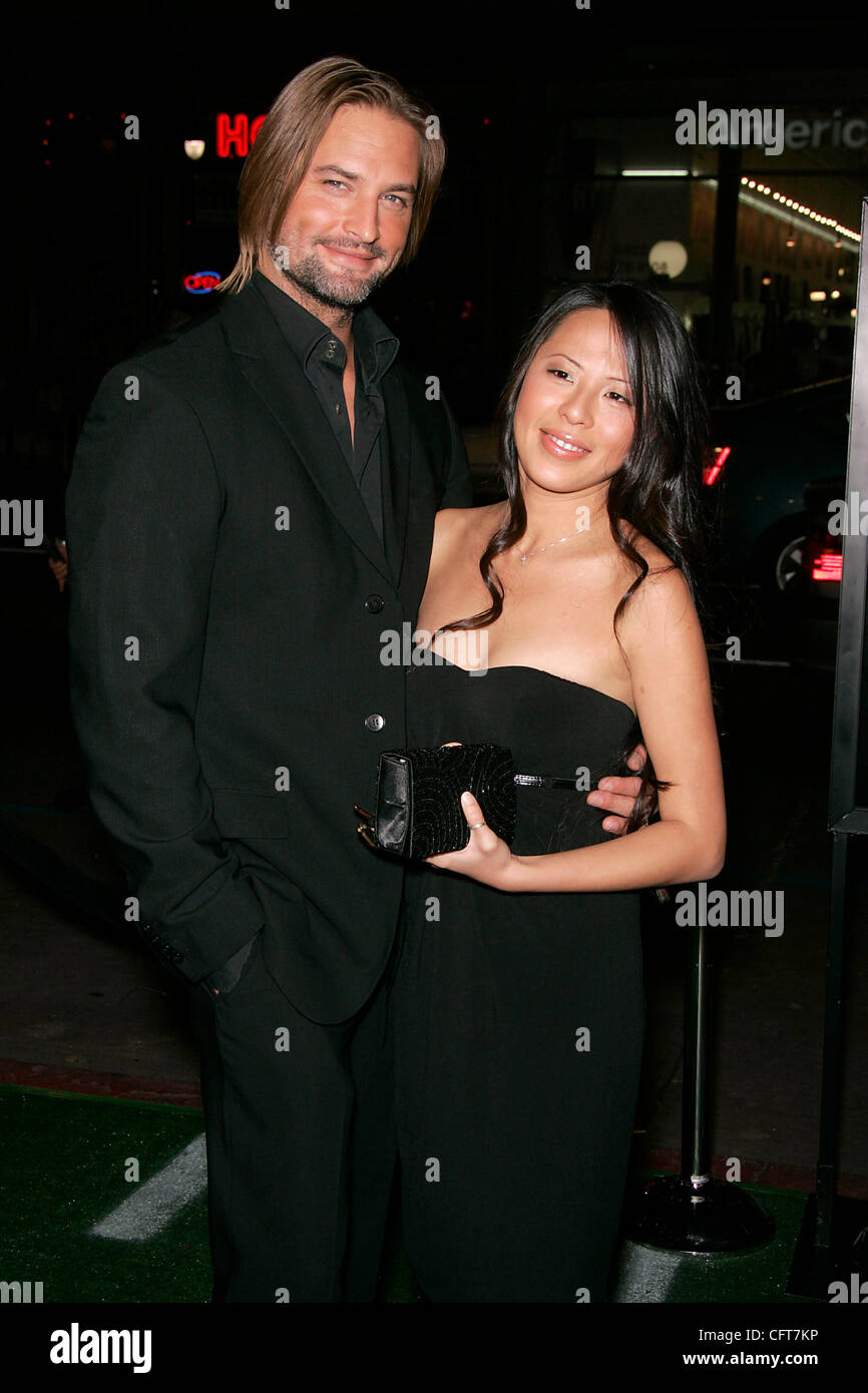 Dec 14, 2006; Hollywood, California, USA; Actor JOSH HOLLOWAY & WIFE arrives at the 'We Are Marshall' Los Angeles Premiere held at the Mann Chinese Theatre. Mandatory Credit: Photo by Lisa O'Connor/ZUMA Press. (©) Copyright 2006 by Lisa O'Connor Stock Photo