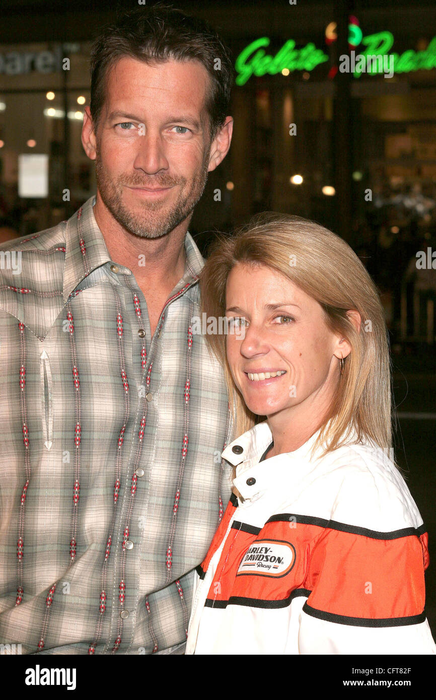 Dec 14, 2006; Los Angeles, California, USA; Actor JAMES DENTON and wife at the 'We Are Marshall' Los Angeles Premiere held at Grauman's Chinese Theater, Hollywood. Mandatory Credit: Photo by Paul Fenton/ZUMA Press. (©) Copyright 2006 by Paul Fenton Stock Photo