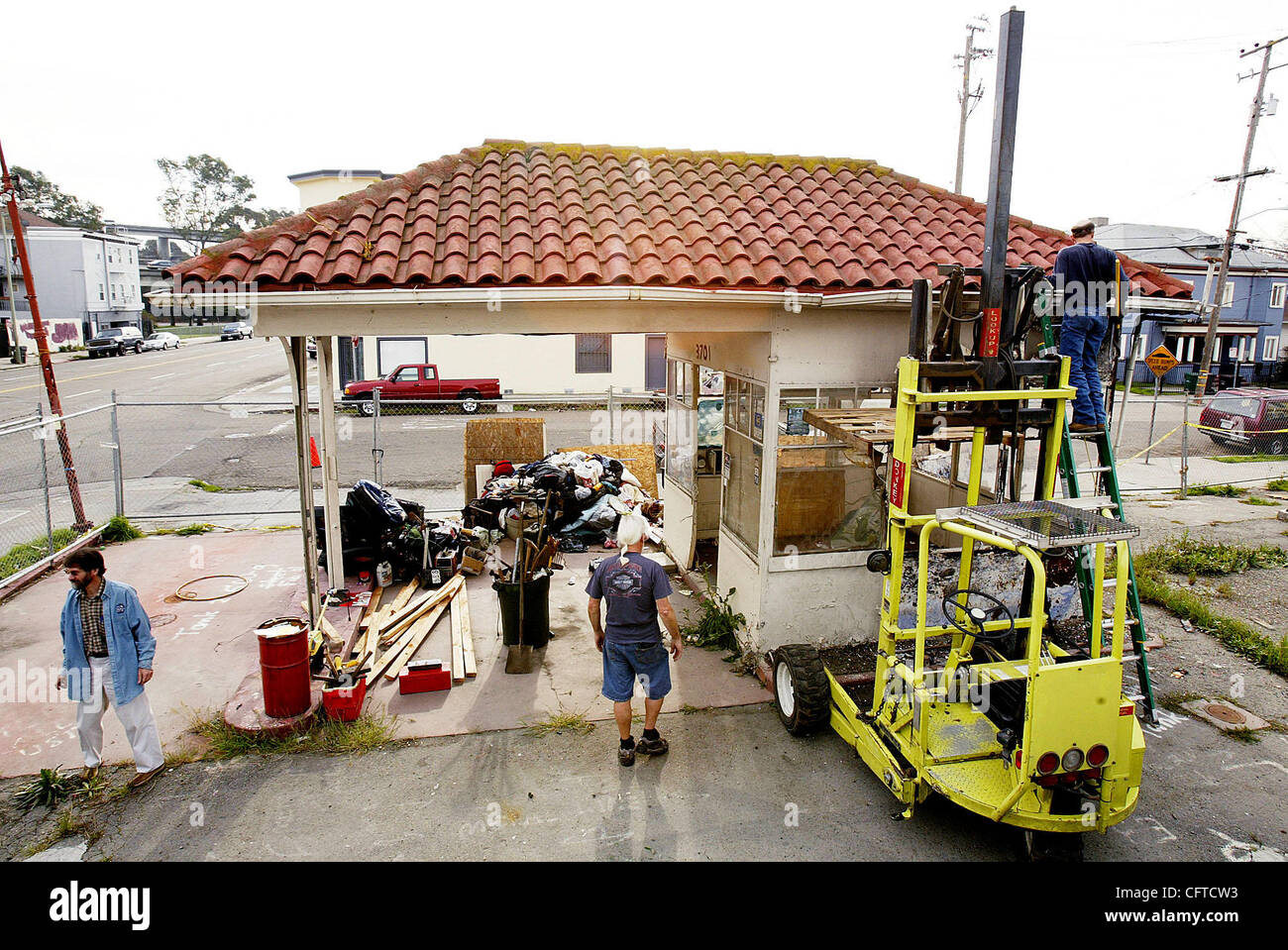 This abandoned vintage gas station on Martin Luther King Jr. Way at