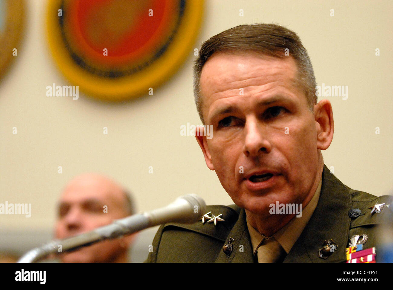 Jan 11, 2007; Washington, DC, USA; General PETER PACE answers questions from the House Armed Services Committee about President Bush's plan to send over 21,000 more troops to Iraq. Mandatory Credit: Photo by Mark Murrmann/ZUMA Press. (©) Copyright 2007 by Mark Murrmann Stock Photo