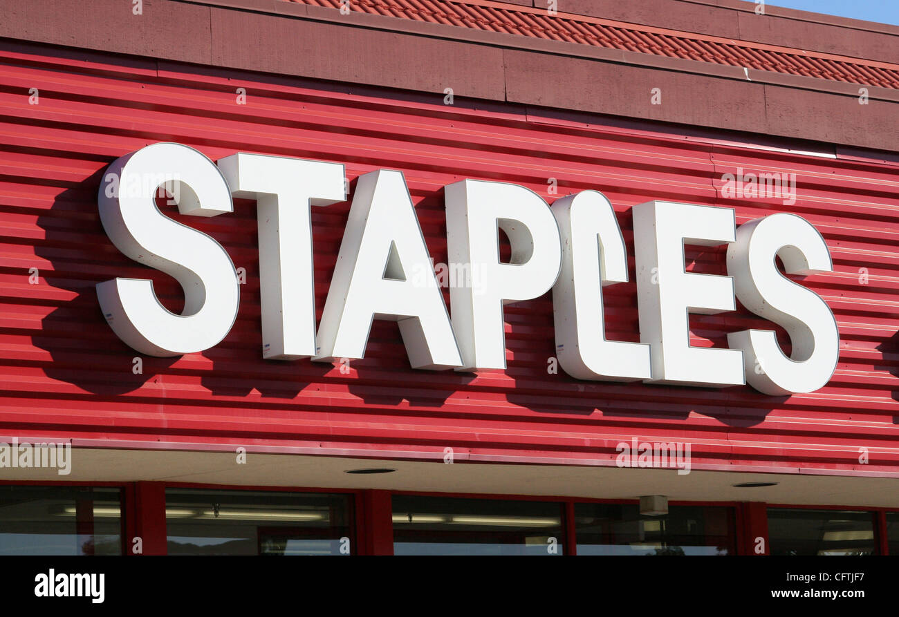 Staples office supply store hires stock photography and images Alamy
