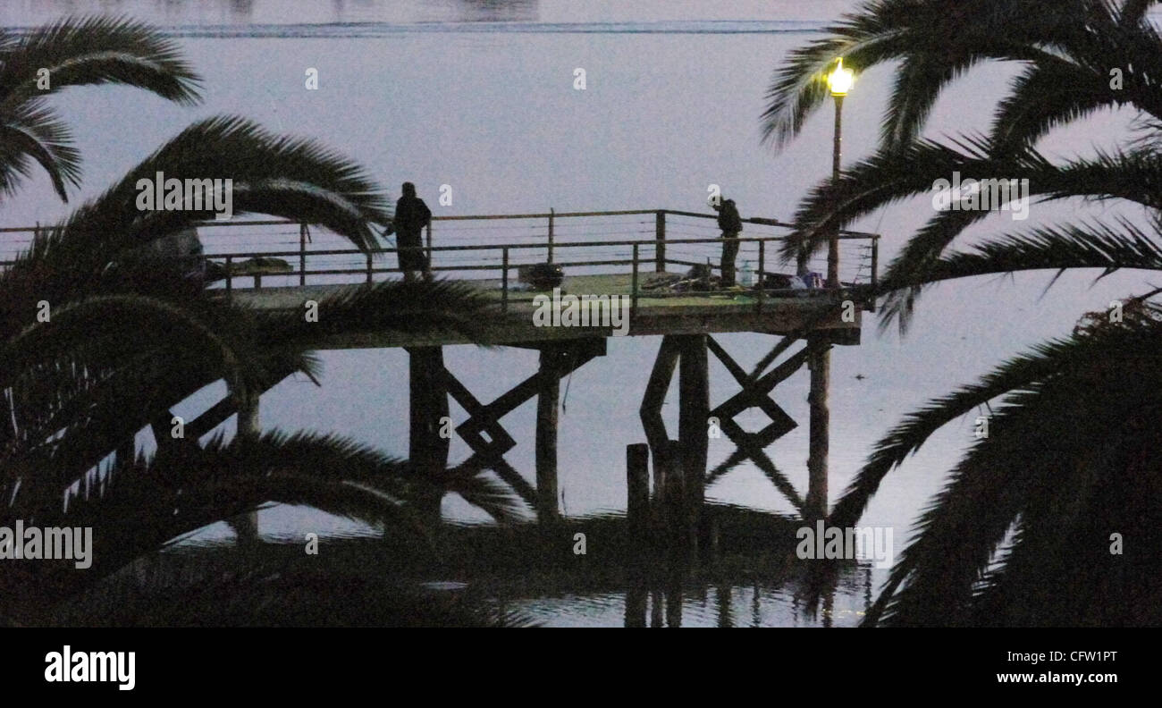 Two men counted as being homeless fish from the Antioch pier in ...